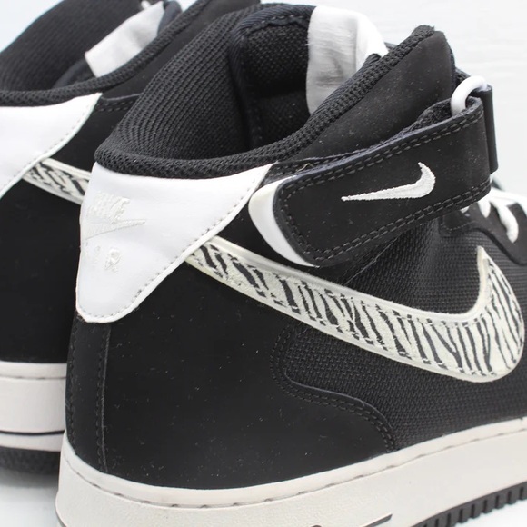 Nike Air Force 1 Mid '07 'Zebra Pack - Black White' - Picture 5 of 7